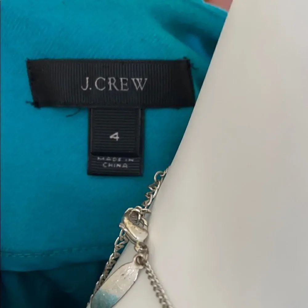 J Crew Turquoise Tunic w/Pockets - Picture 3 of 6